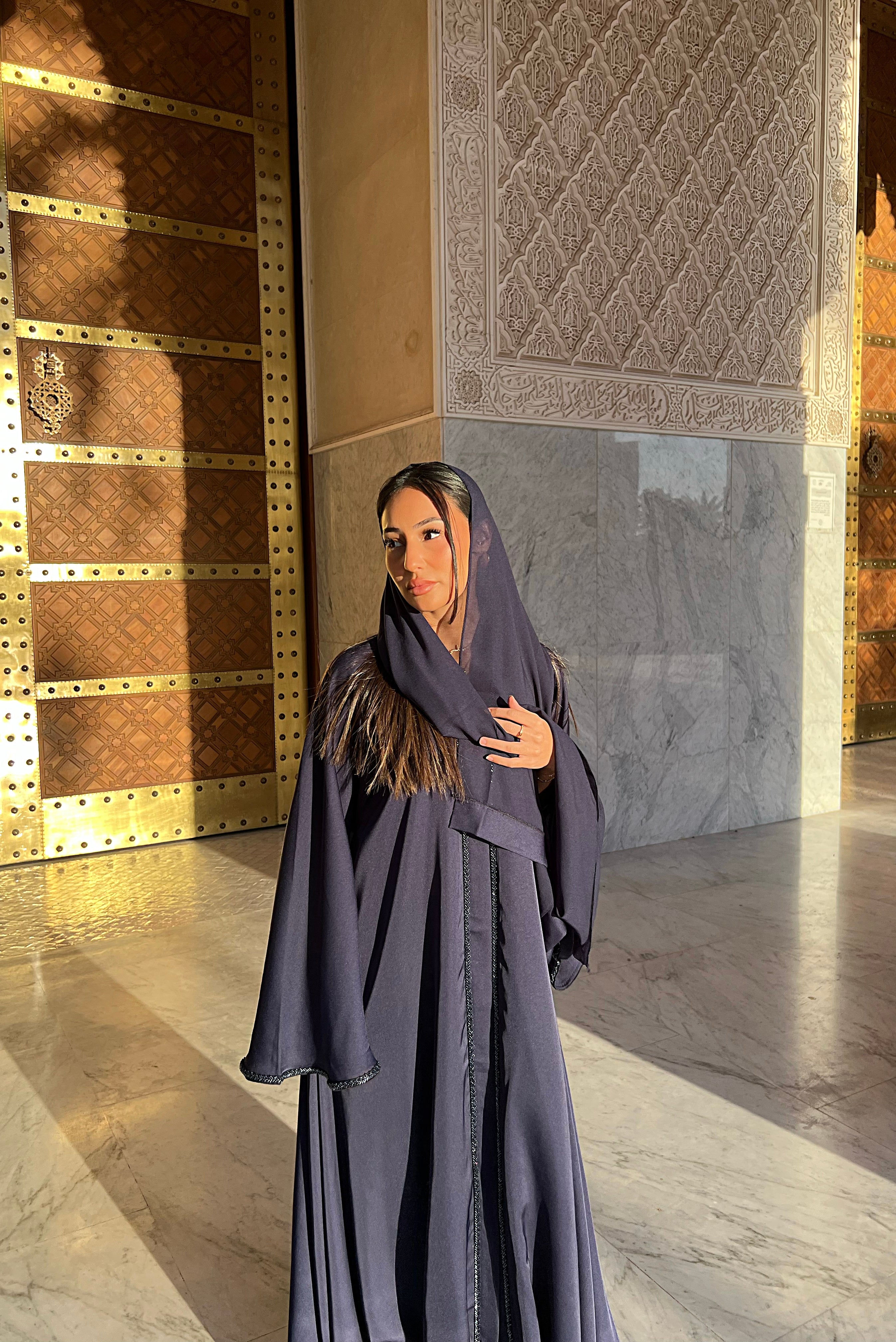 Abaya Seyana Bleu